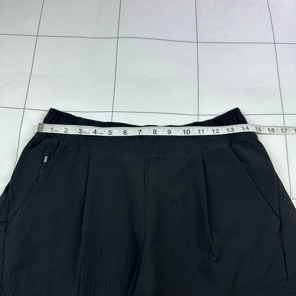 Athleta Shorts Womens 6 Black Textured Brooklyn Nylon Stretch Casual Athletic - Picture 7 of 12